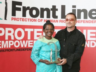 Gege presented by Bono Frontline Award