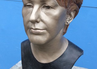 Mary McAleese Portrait Bust at Aras and Uactairain 2012 Refurbishment (2)