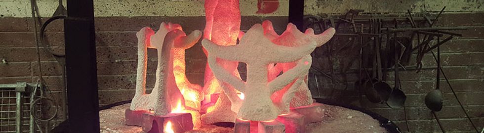 16 Heartsbane  Ceramic Shell ready for Pouring into Bronze