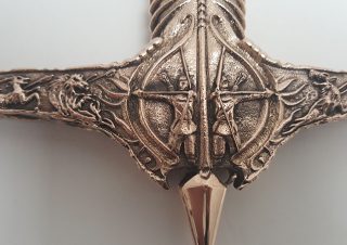 23  Heartsbane 3D Print finished Bronze crossguard