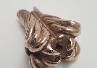 25 Heartsbane 3D print finished Bronze Pommel