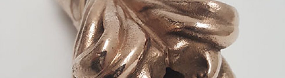 25 Heartsbane 3D print finished Bronze Pommel