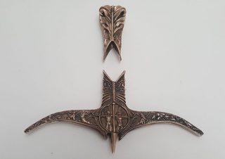 26 Heartsbane Modelled finished Bronze crossguard and pommel