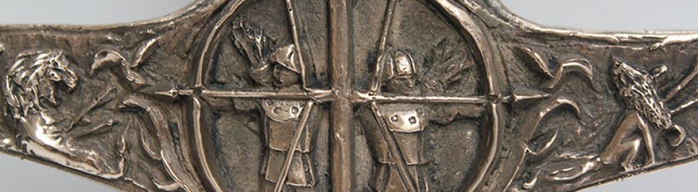 29 Heartsbane Modelled finished Bronze crossguard