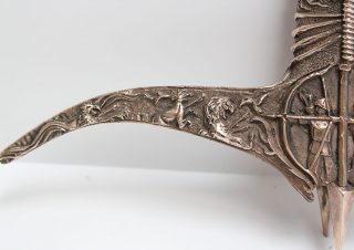 30 Heartsbane Modelled finished Bronze crossguard