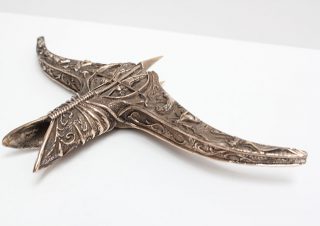 34 Heartsbane Modelled finished Bronze crossguard