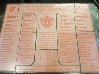 5 O’Connells School Plaque 5 ft x 4 ft Plate Cut up into 10 Sections