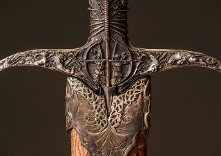 Heartsbane Finished with Bronze and Walnut Scabbard